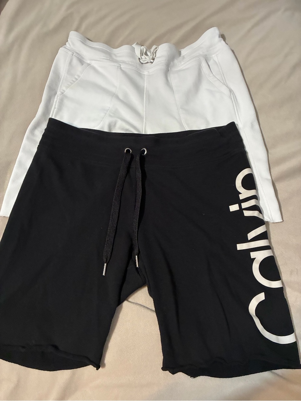 Calvin Klein Performance Black and White Athletic Shorts Duo XL